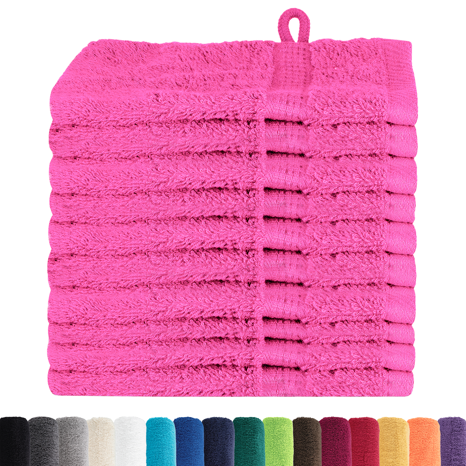 vidaXL Waskruisjes 10 pcs Roze 15 x 21 cm Katoen