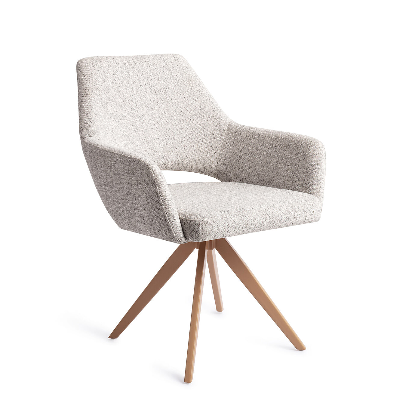 Jesper Home Draaibare Eetkamerstoel Yanai Turn Peach - Pigeon