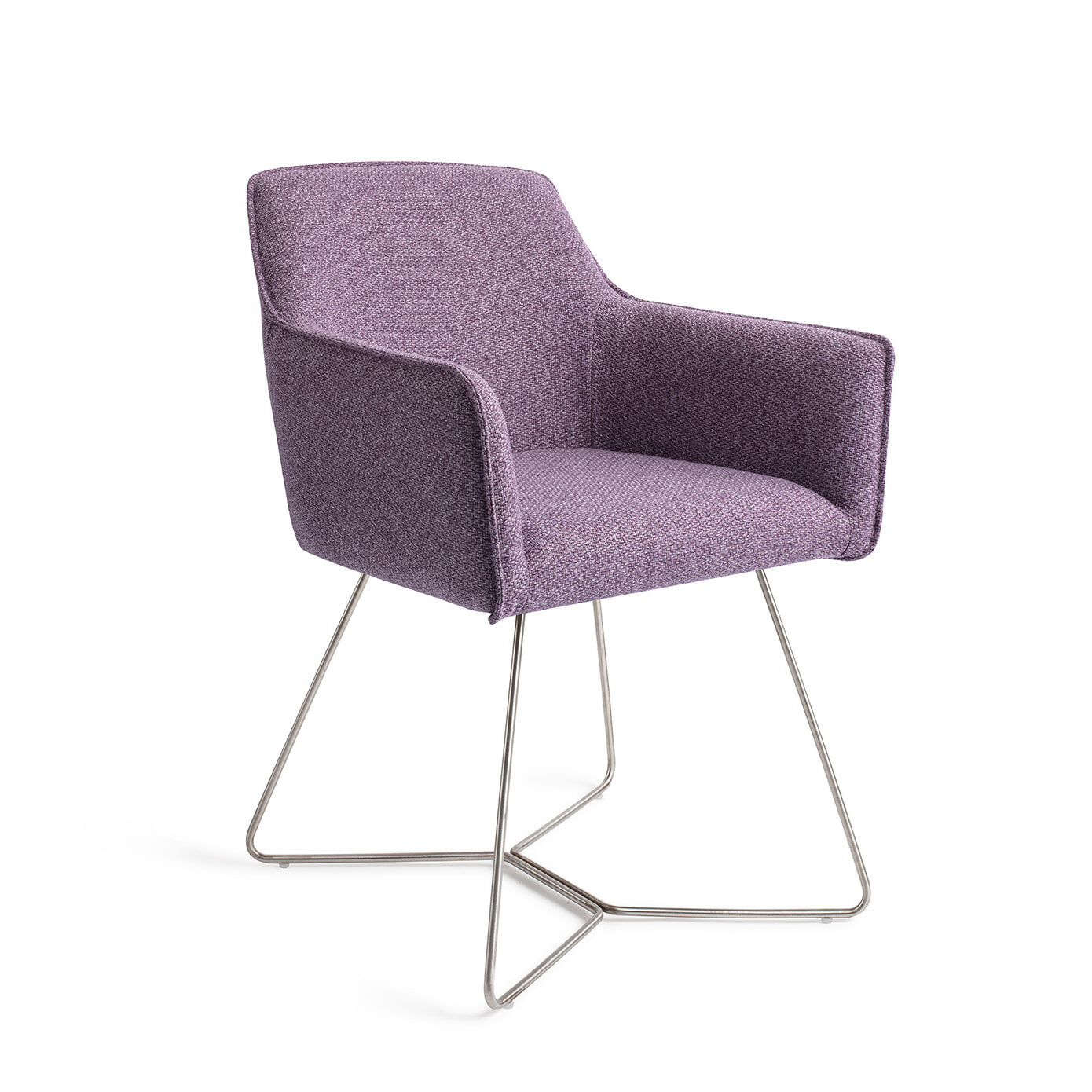 Jesper Home Eetkamerstoel Hofu Beehive Steel - Violet Daisy