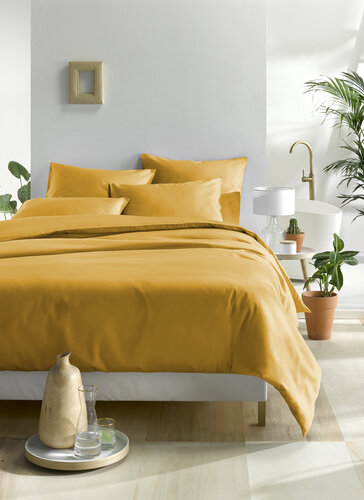 De Witte Lietaer dekbedovertrek Olivia Golden Yellow 240x200/220