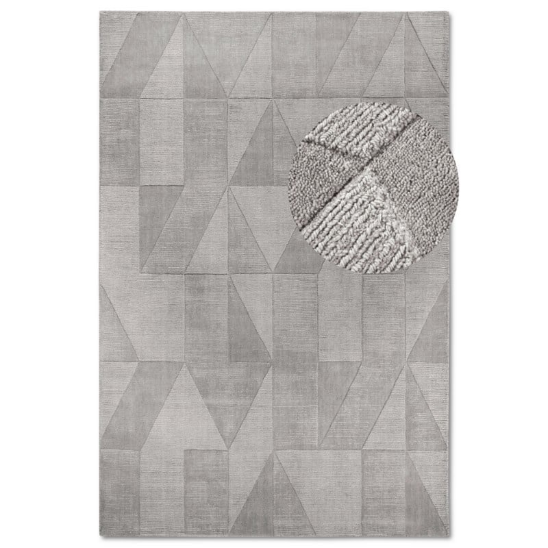 Villeroy & Boch Wollen kleed Ursule Loper, handgeweven, wol, natuur, woonkamer, geometrie, boho