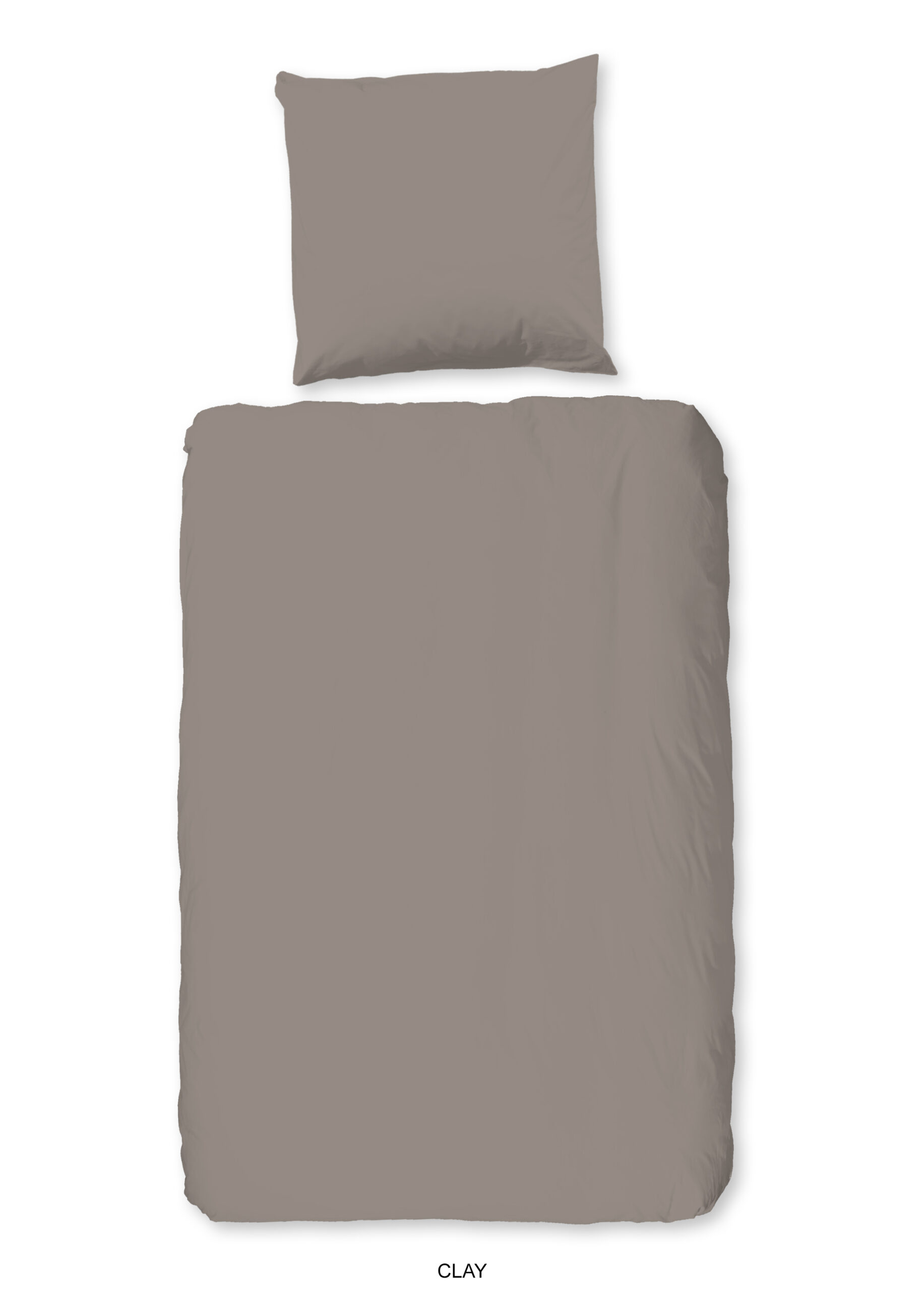 Hip Overtrekset  Uni 100% katoen, mako-satijn, 135x200, effen wit, rits (2-delig)