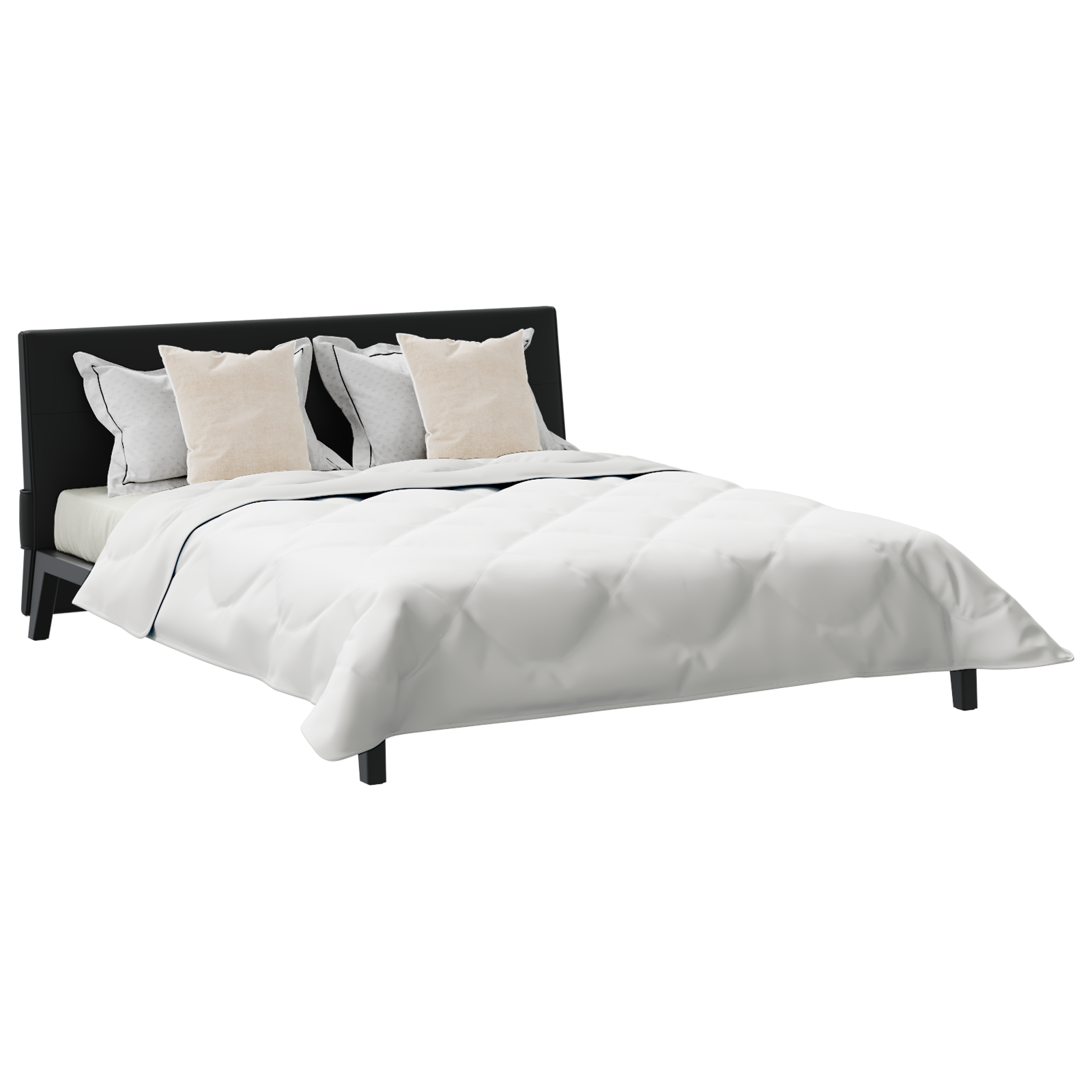 vidaXL Winter Dekbed met kussen 3 pcs Wit 260 x 220 cm Microfibre