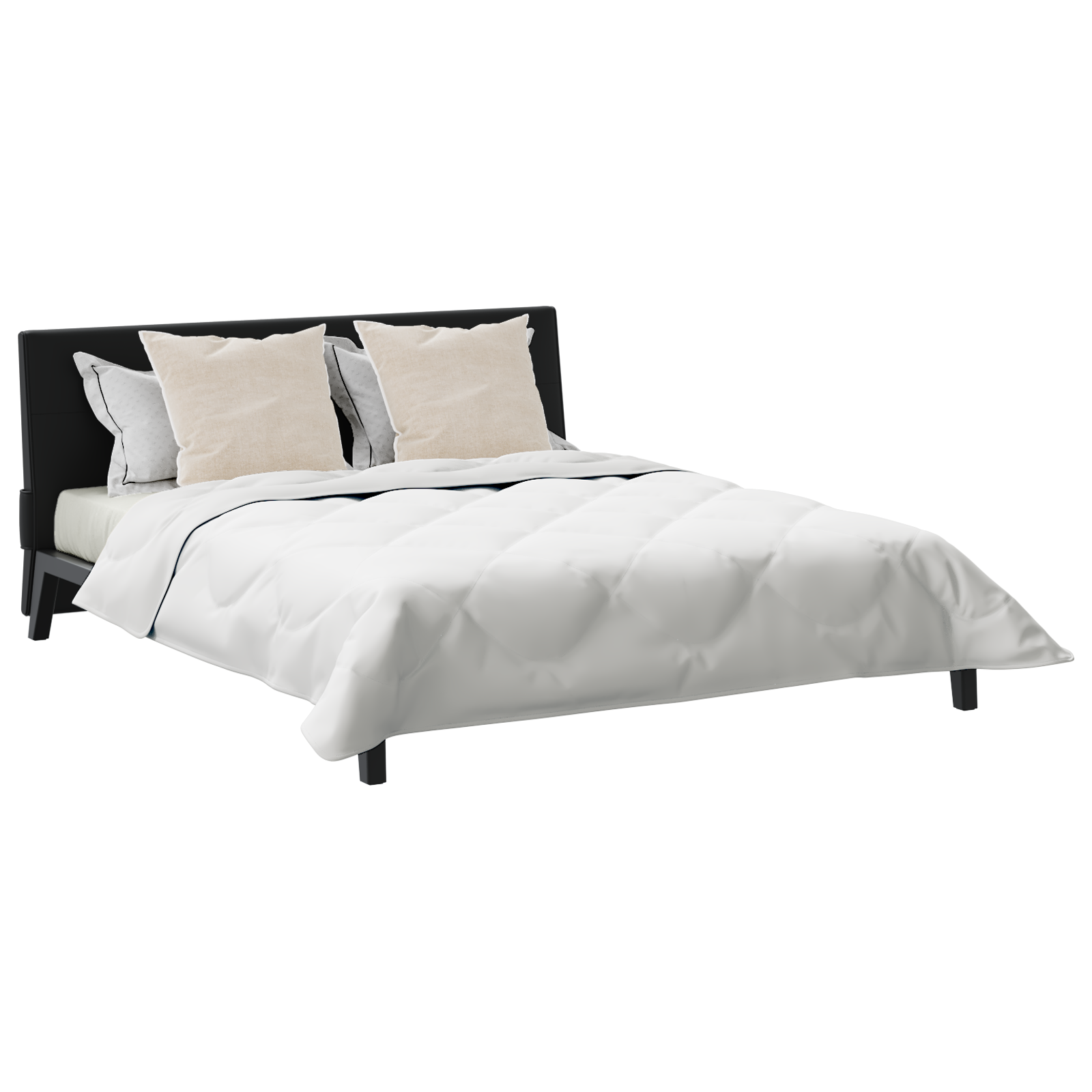 vidaXL Winter Dekbed met kussen 3 pcs Wit 260 x 220 cm Microfibre