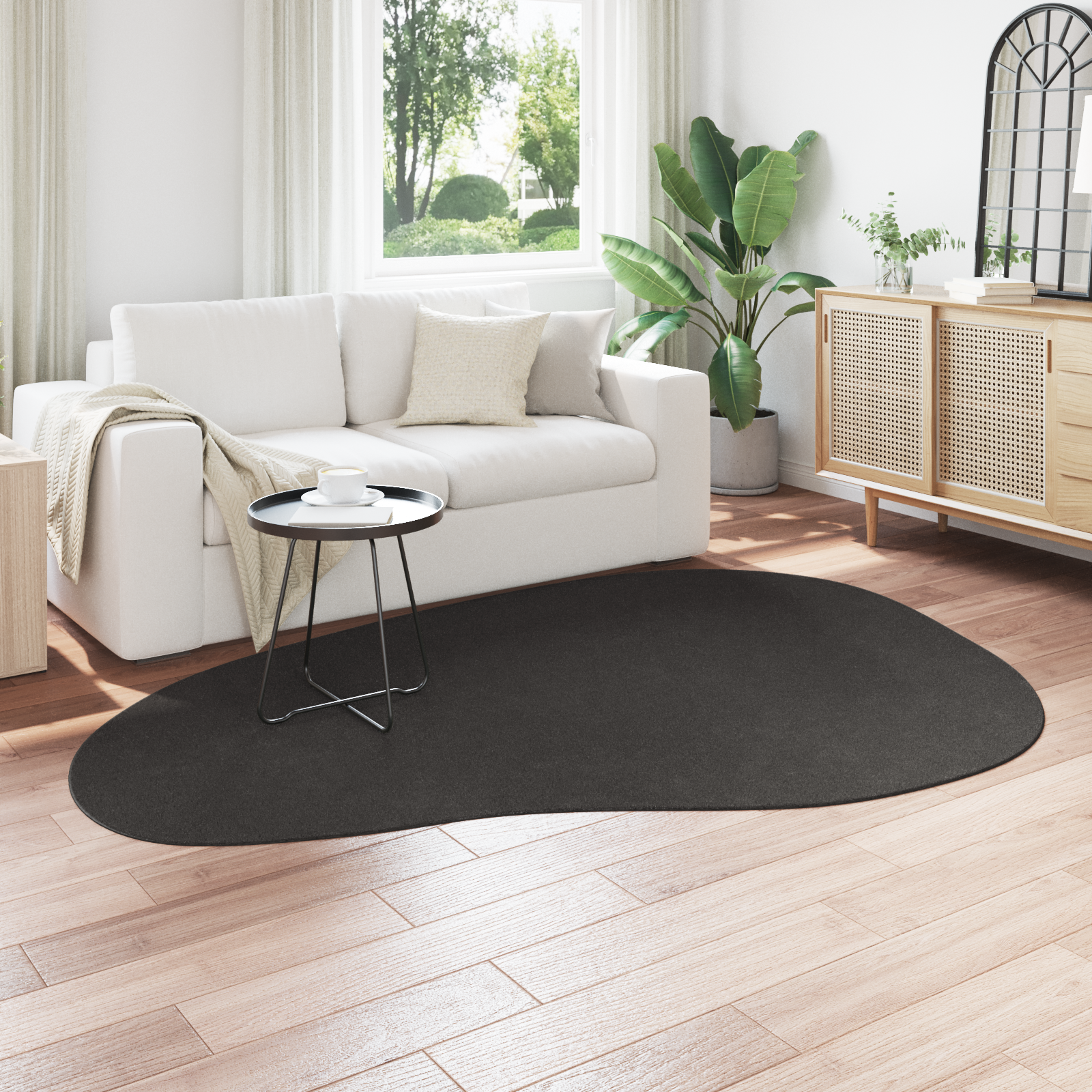 vidaXL Tapijt Antraciet 160 x 230 cm Polypropyleen