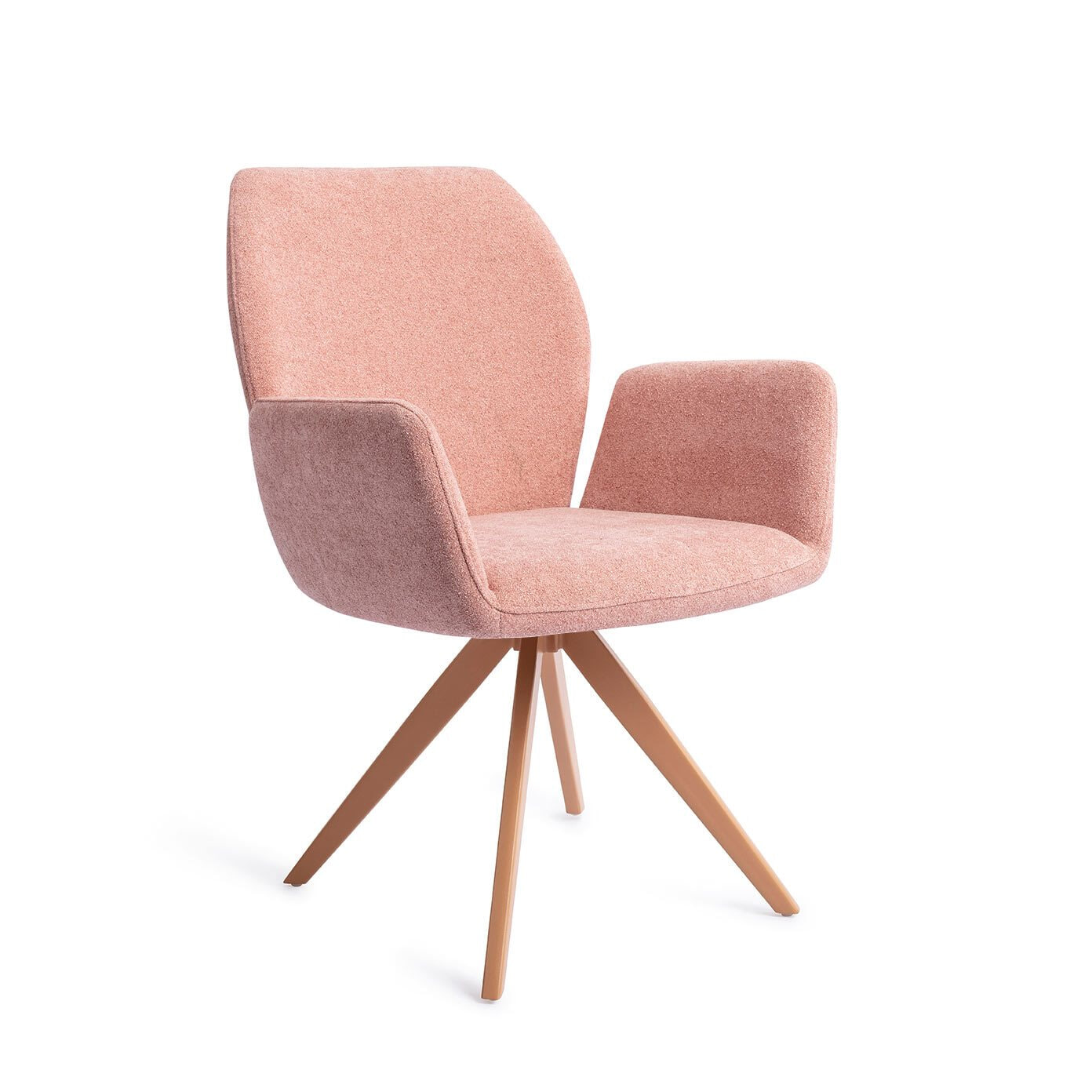 Jesper Home Draaibare Eetkamerstoel Misaki Turn Peach - Anemone