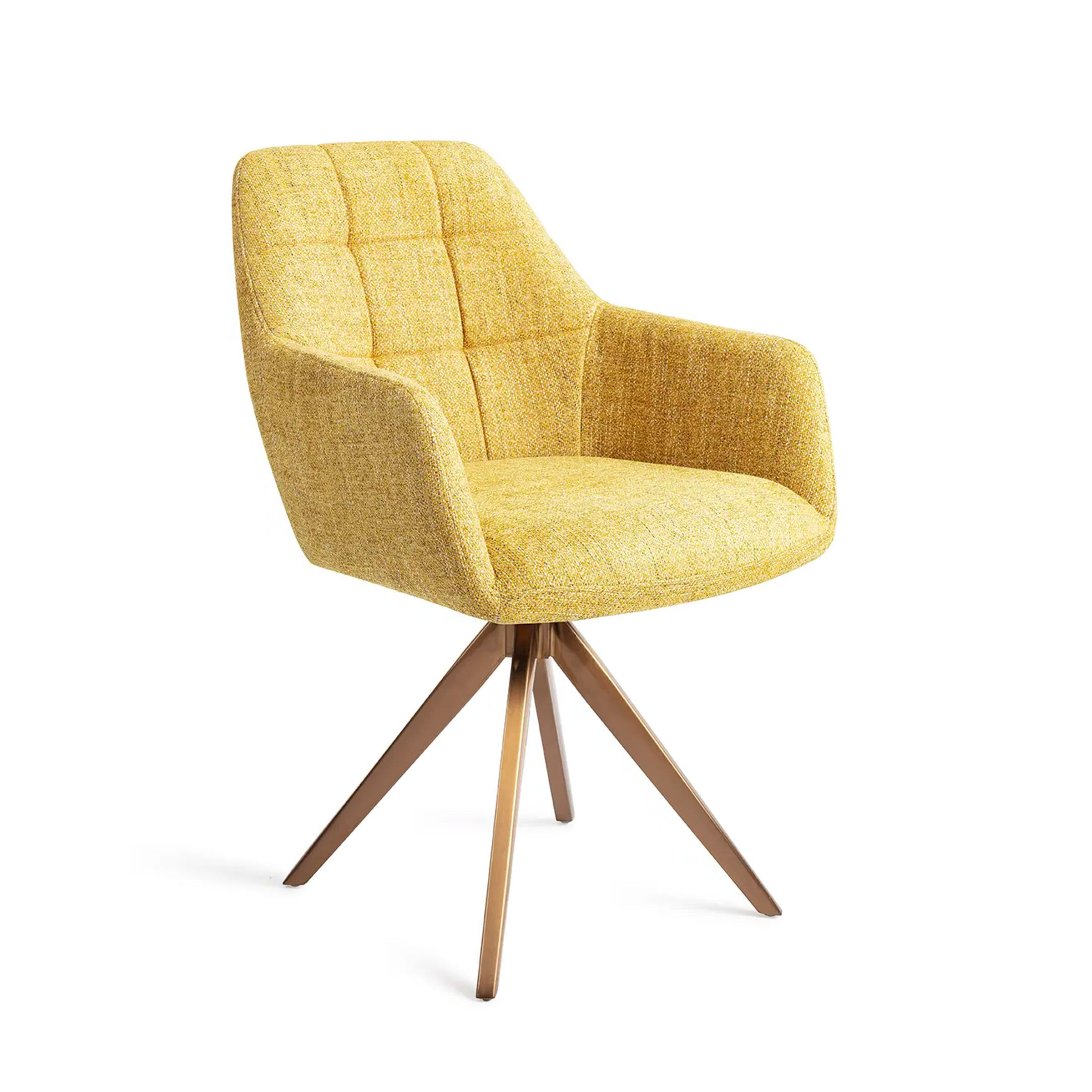 Jesper Home Eetkamerstoel Noto Turn Rose Gold - Bumble Bee