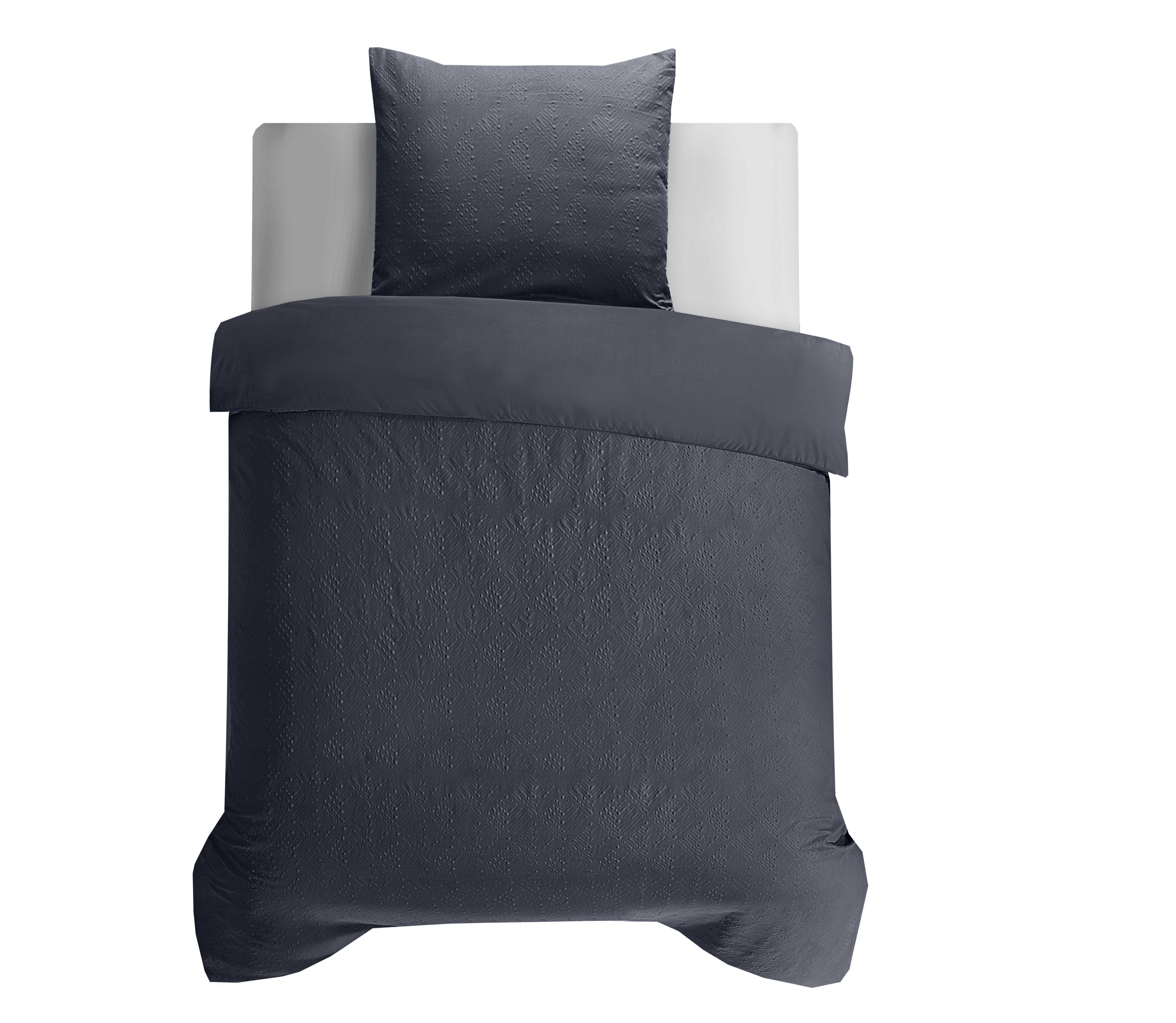 RoyalTextile - Milano 3D Antraciet Dekbedovertrek - 140 x 220