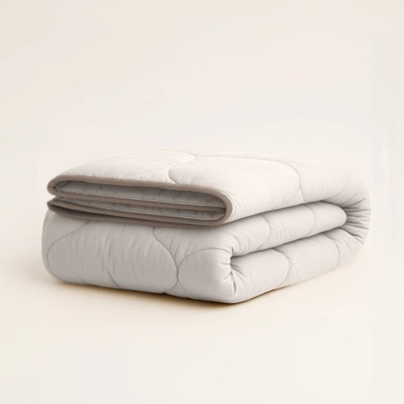 Zydante Dekbed Easy Dekbed & Dekbedovertrek in 1 Percale Katoen Off White - Easy - zonder overtrek - 140x200 cm (Eenpersoons) -  - 300 Gram per m² -