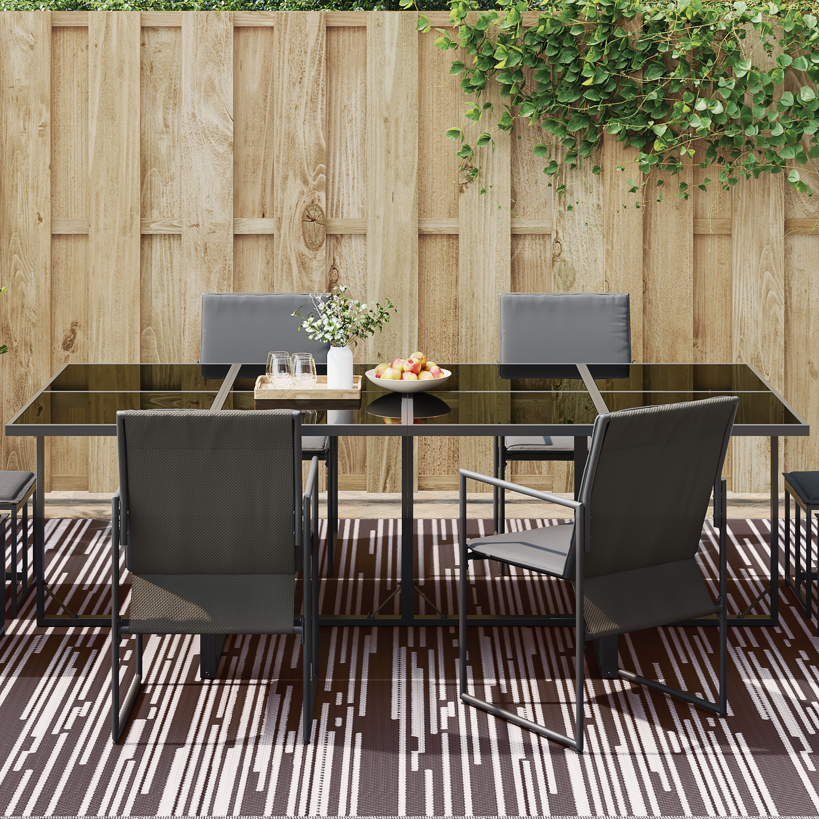 vidaXL Buiten Tapijt ARAKIL Bruin Polypropeen 300 x 400 cm Buiten Tapijt