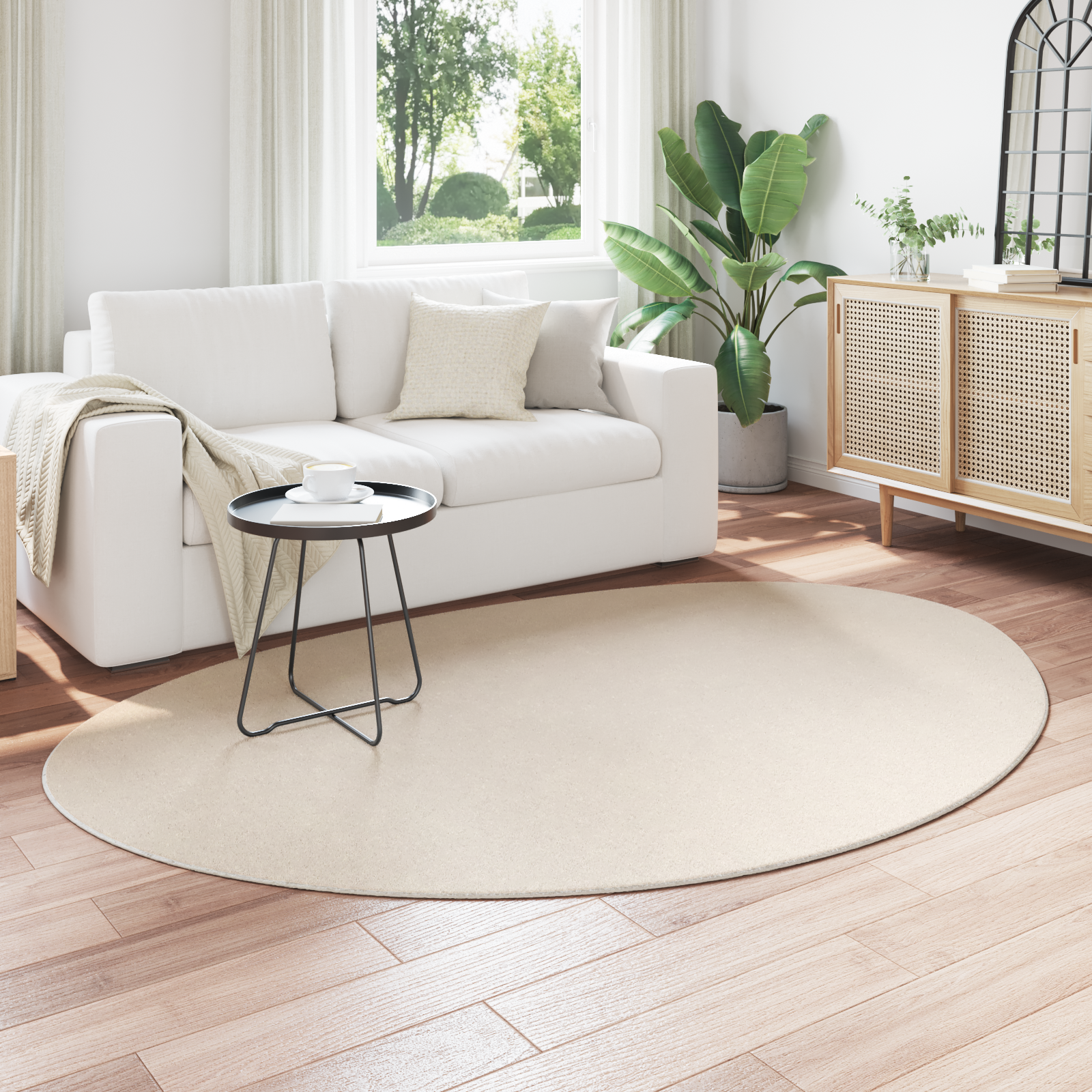 vidaXL Tapijt Beige 160 x 230 cm Polyester