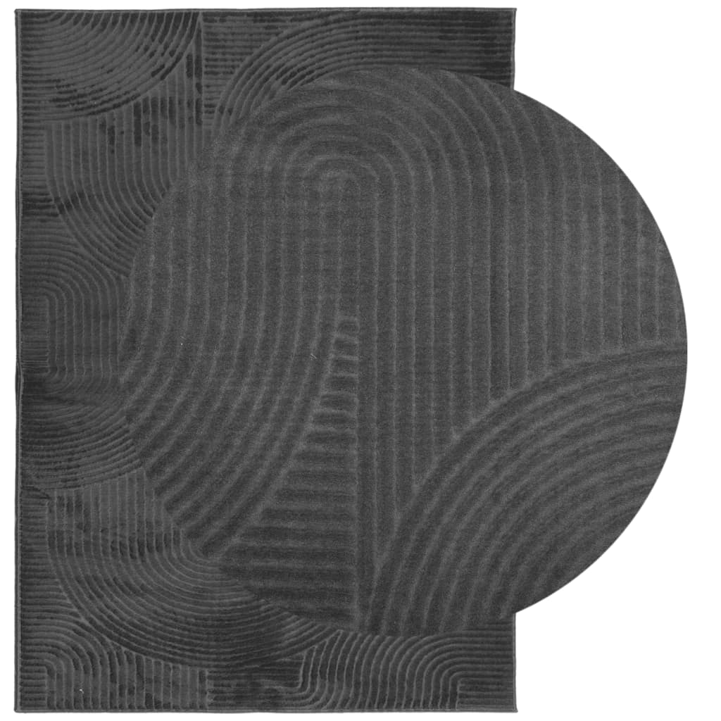 vidaXL Vloerkleed IZA laagpolig Scandinavisch 200x280 cm antraciet