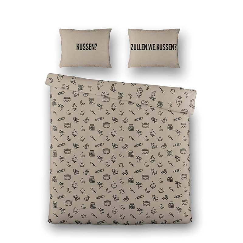 RUMAG Dekbedovertrek  Kussen℃ Tekst 140x200 Cm  - 