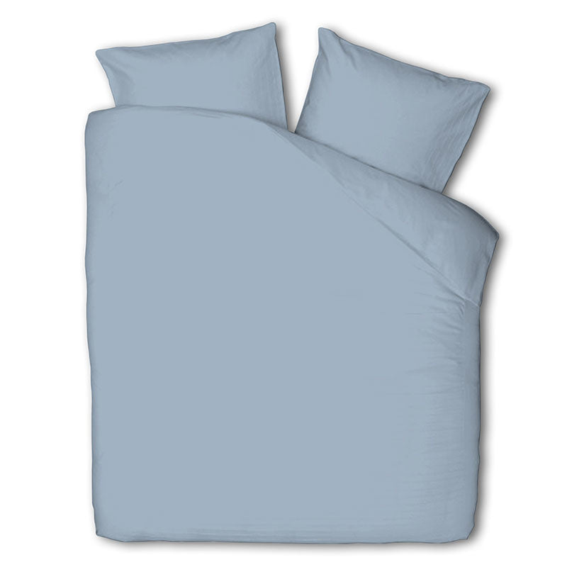 Luna Bedding Dekbedovertrek Luna Uni Lichtblauw Effen 200x200 Cm  - 