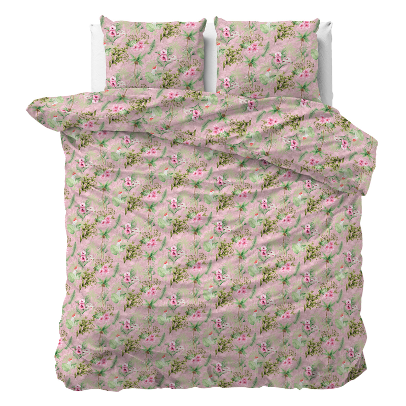 Sleeptime Classy Dekbedovertrek Roses Soft Bloemen 140x200 Cm  - 