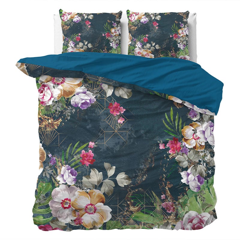 Manilla Dekbedovertrek Yula Bloemen 140x200 Cm Gezien Op TV  - 