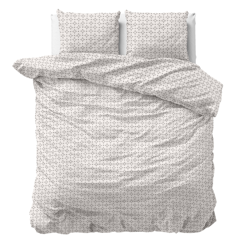 Sleeptime Dekbedovertrek Check It Natuur 140x200 Cm  - 