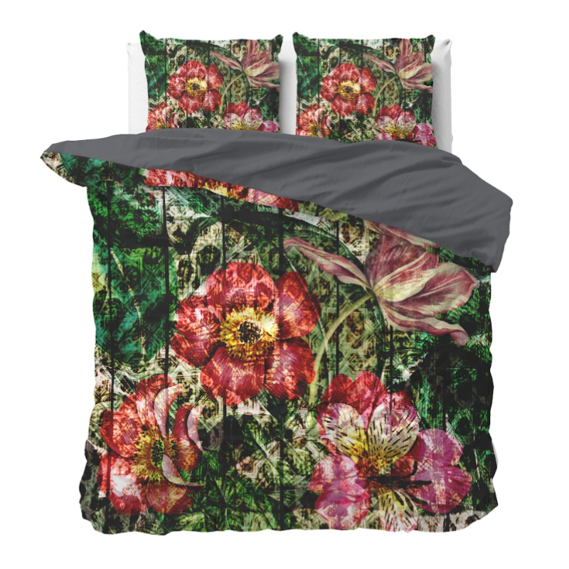 Manilla Dekbedovertrek Arina Bloemen 200x200 Cm Gezien Op TV  - 