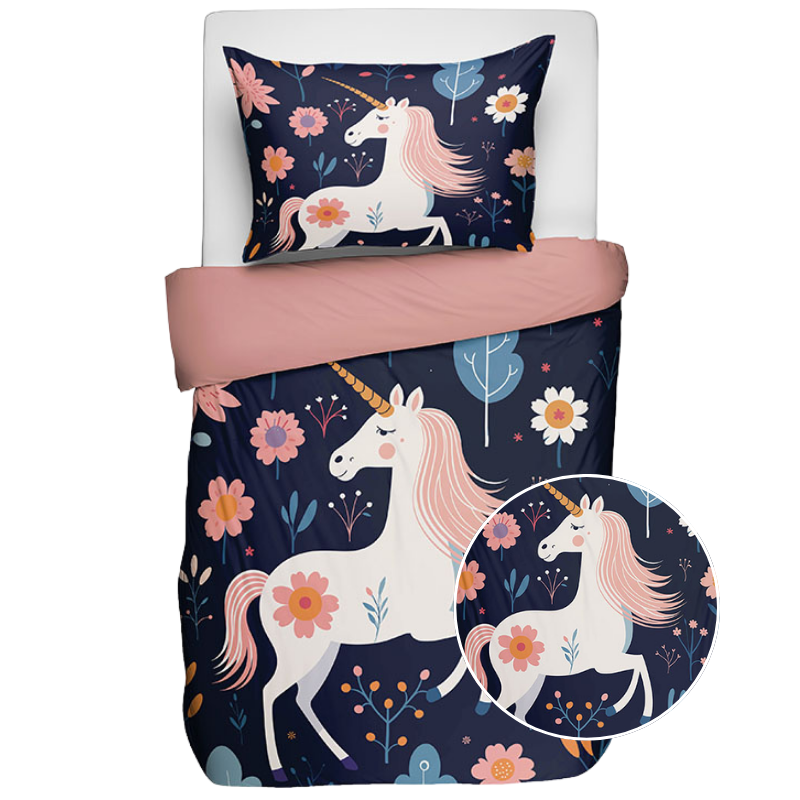 Fresh and Co Kids Dekbedovertrek Katoen Pegasus 140x200 Cm  - 