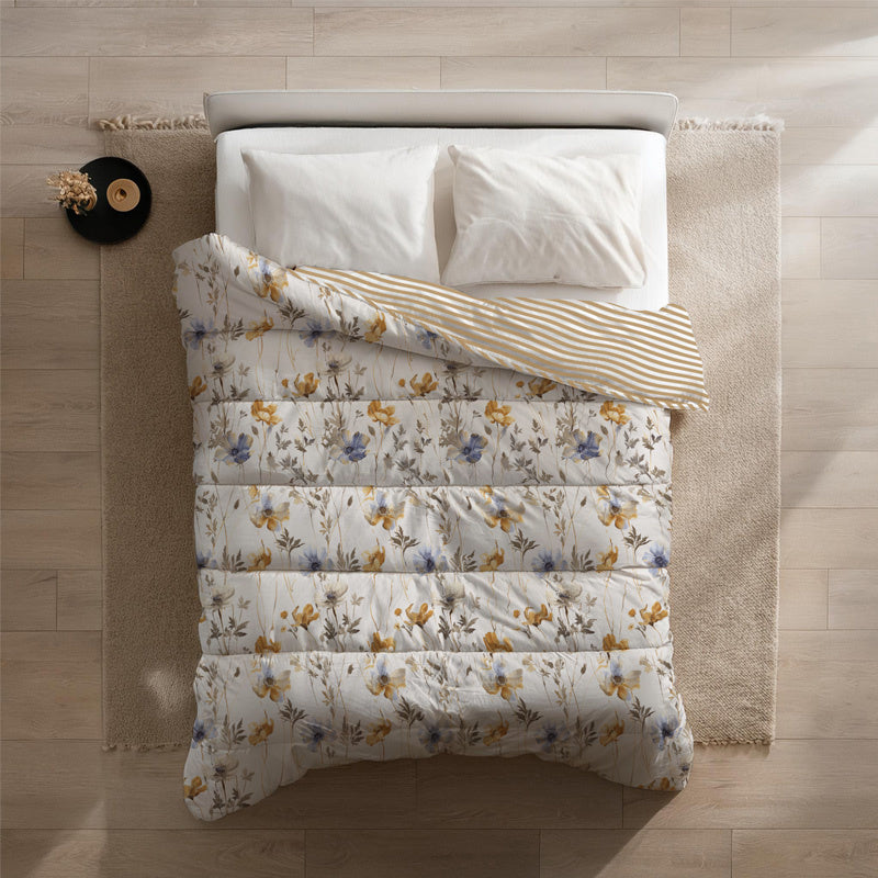 Zydante Easy Dekbed Spring Garden Bloemen 240x220 Cm Warmteklasse 2 (winter) & Anti Allergie & Anti Huisstofmijt  - 