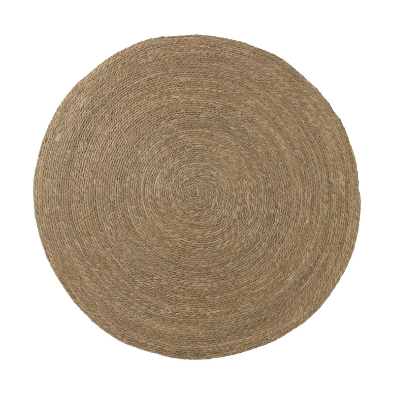Xenos Vloerkleed riet - bruin - ø150 cm