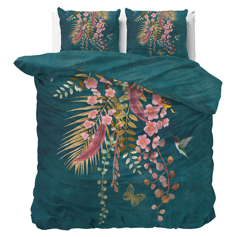 Manilla Dekbedovertrek Debbie 240x200 Cm Bloemen 240x200 Cm  - 