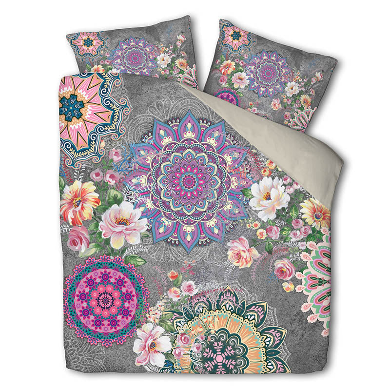 Luna Bedding Dekbedovertrek Playful Paradise Natuur & Bloemen 200x200 Cm  - 