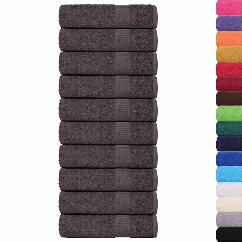 vidaXL Handdoeken 50st 50x100 cm 360 g/m² 100% katoen antracietkleurig