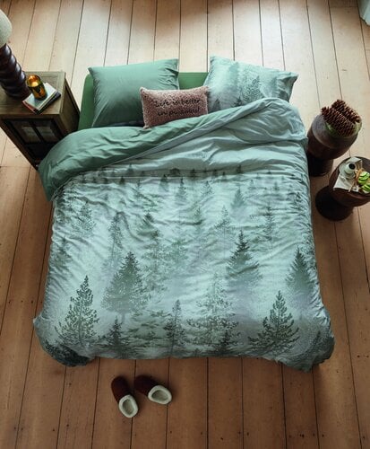 Rivièra Maison Dekbedovertrek Foggy Forest Groen 240x200/220 cm