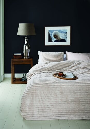 Rivièra Maison Dekbedovertrek Furry Stripes Gebroken wit 240x200/220 cm