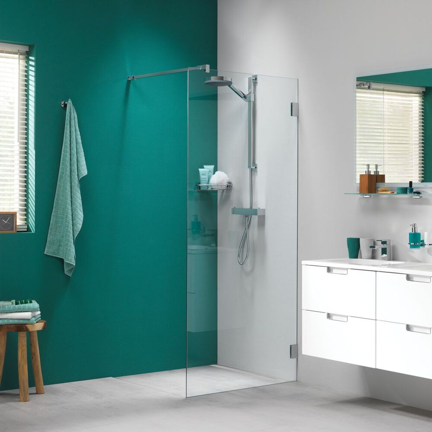 Sealskin I Am Douchewand Walk In Type A3 (divider) 1200mm Rvs (look) | 8mm Helder Veiligheidsglas + Antikalk
