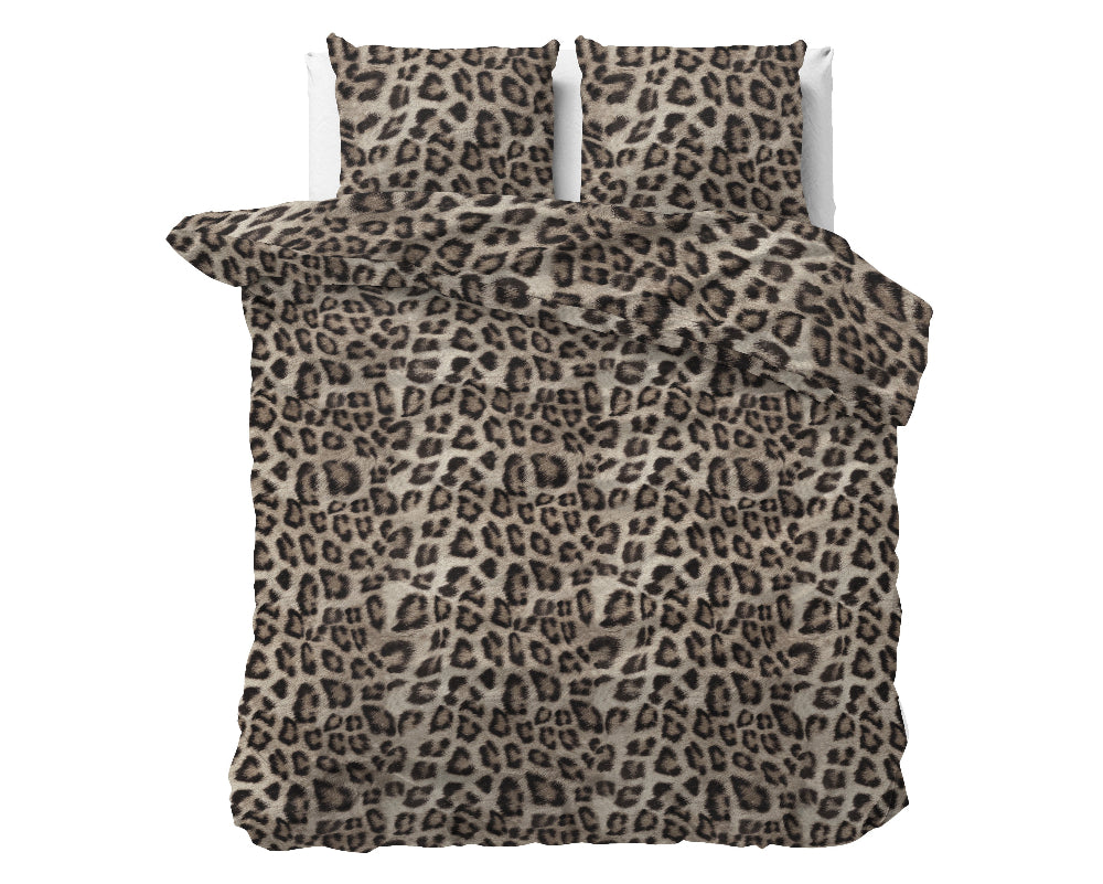 RoyalTextile - Deep Panther Bruin Dekbedovertrek - 140 x 220