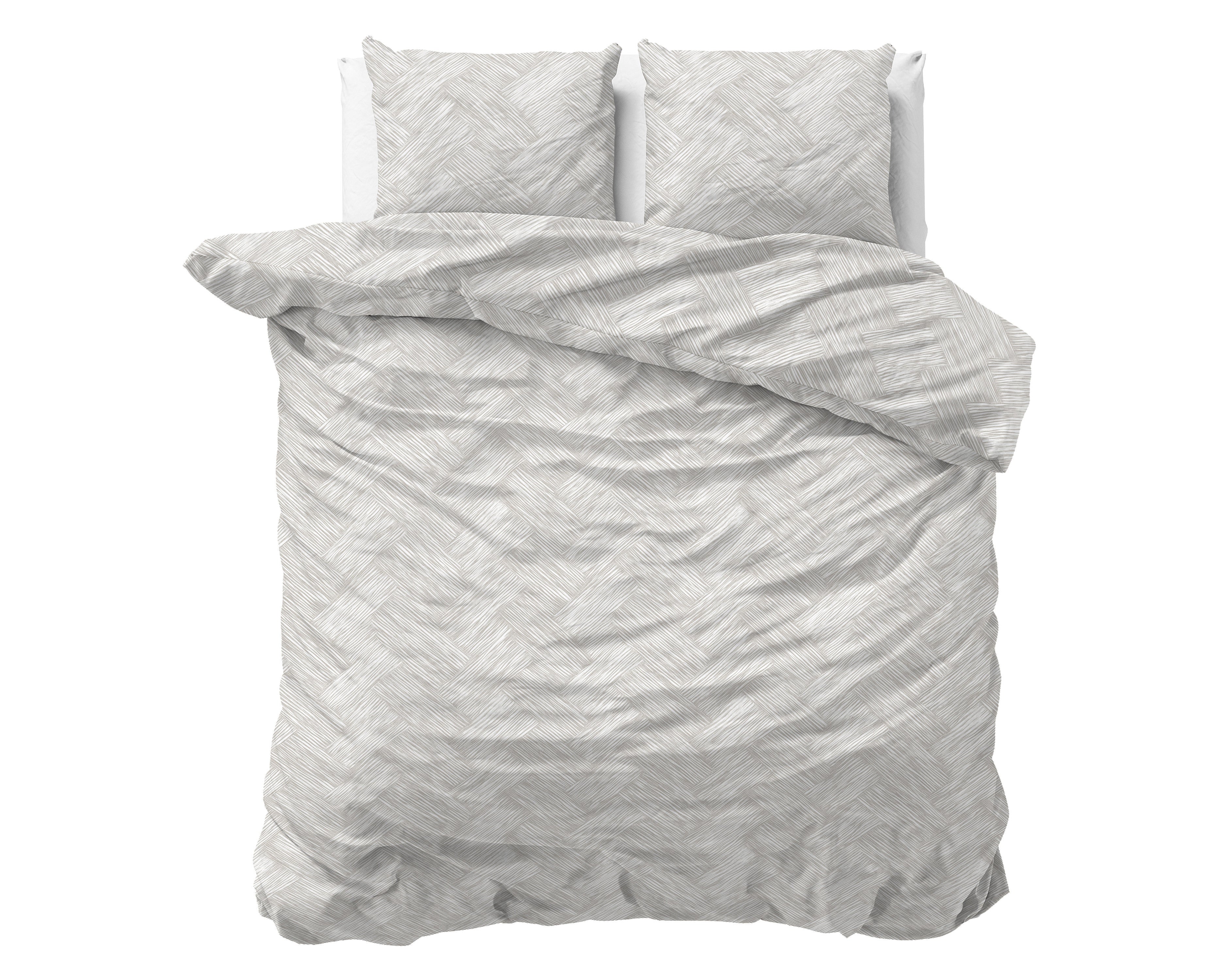 RoyalTextile - Rattan Zilvergrijs Dekbedovertrek - 200 x 220