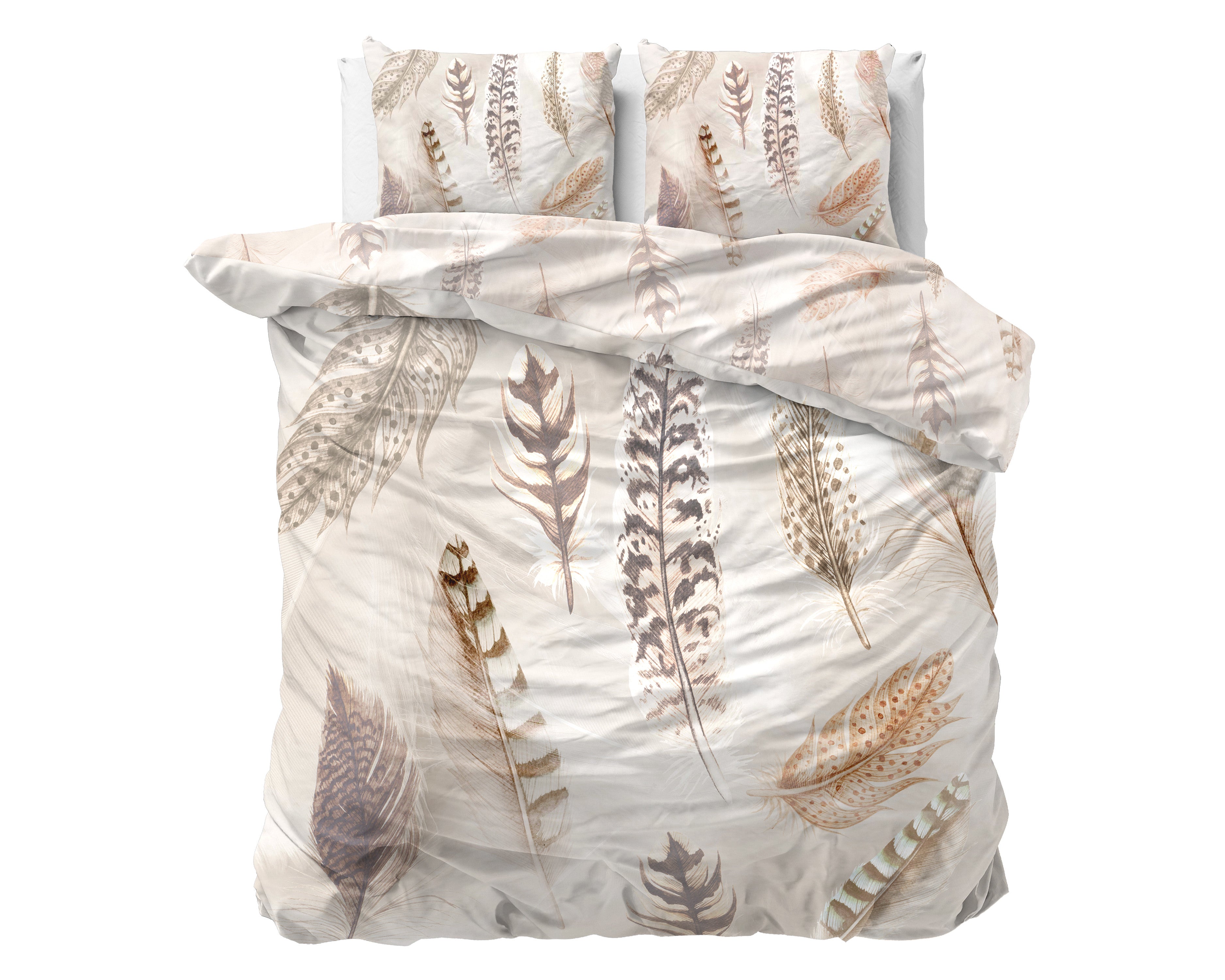 RoyalTextile - Furtails Zand Dekbedovertrek - 200 x 220