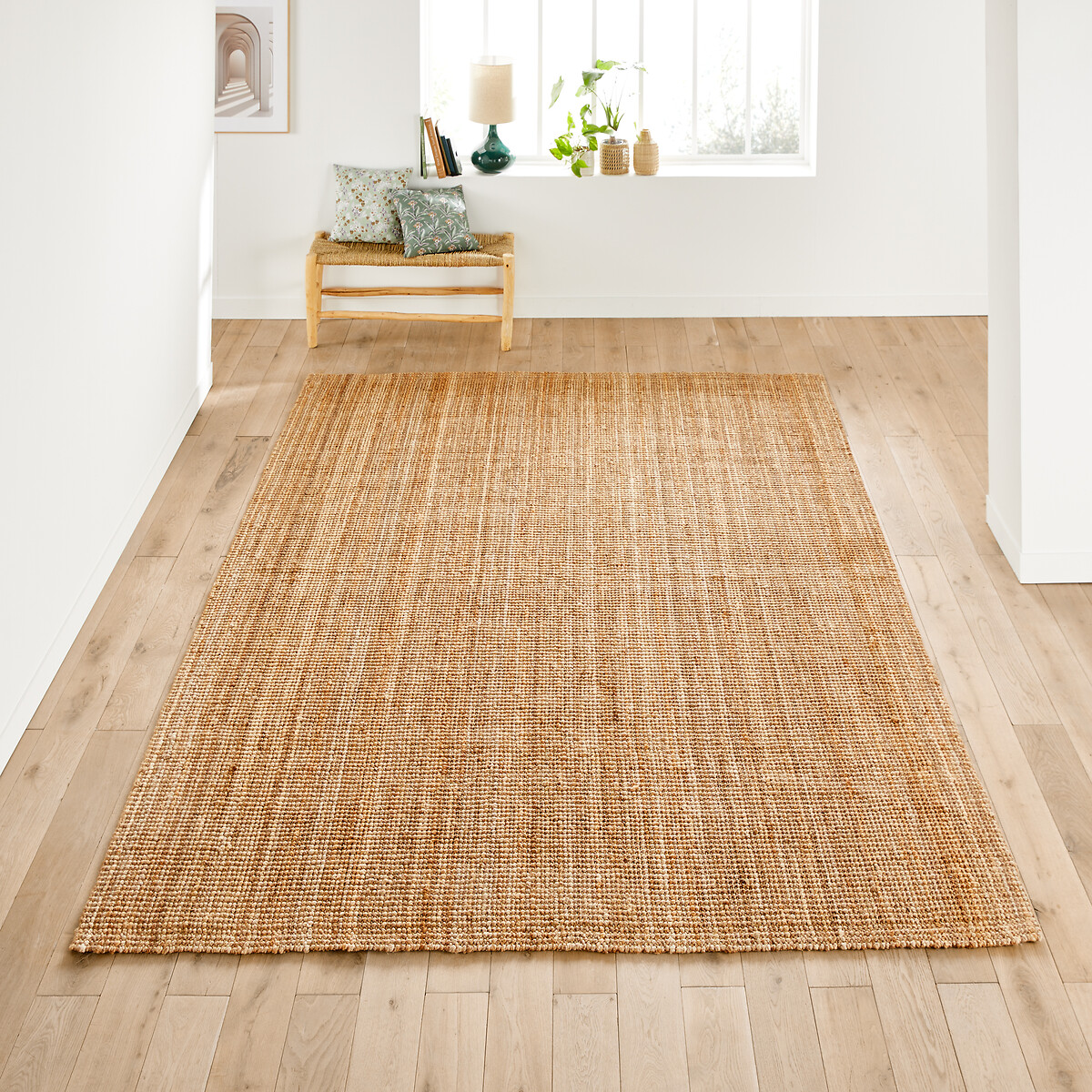 LA REDOUTE INTERIEURS XL rechthoekig vloerkleed in jute, Aftas