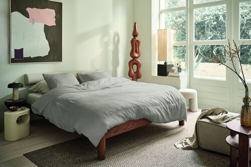 VT wonen Dekbedovertrek Gentle Embrace Zand 240x200/220 cm