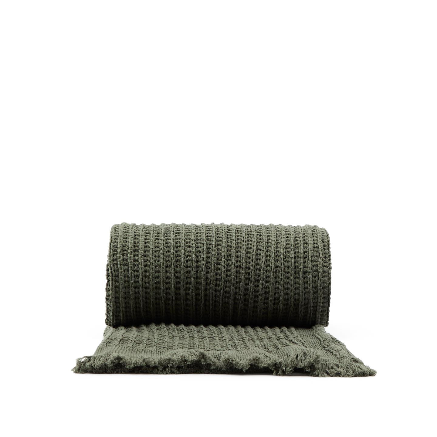 Kave Home Plaid Nulina 130 x 170cm - Groen