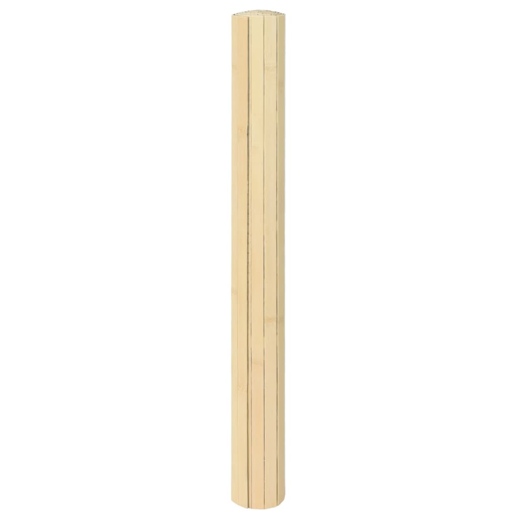 vidaXL Vloerkleed rechthoekig 60x200 cm bamboe lichtnaturel