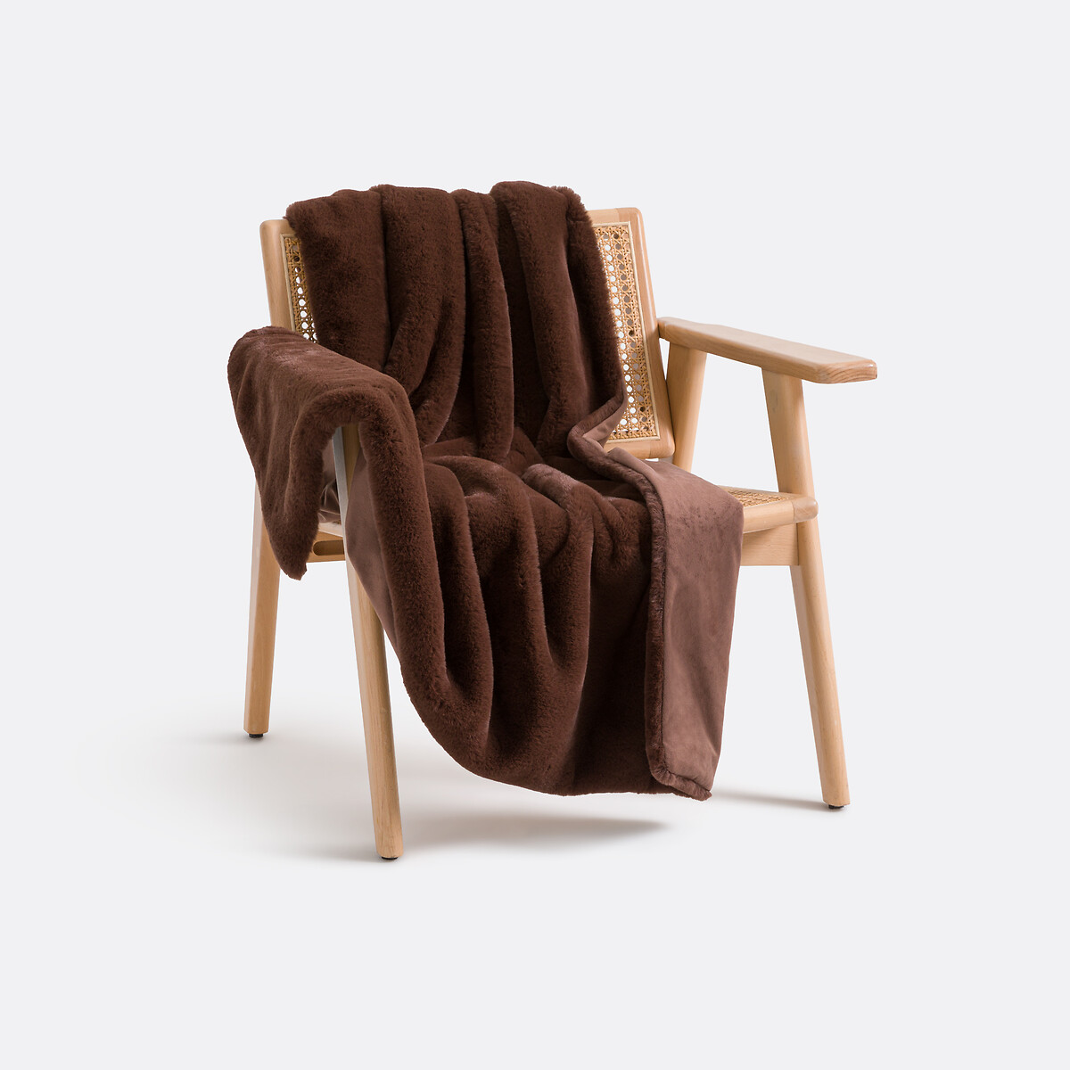 LA REDOUTE INTERIEURS Plaid in pluizige stof, Colton