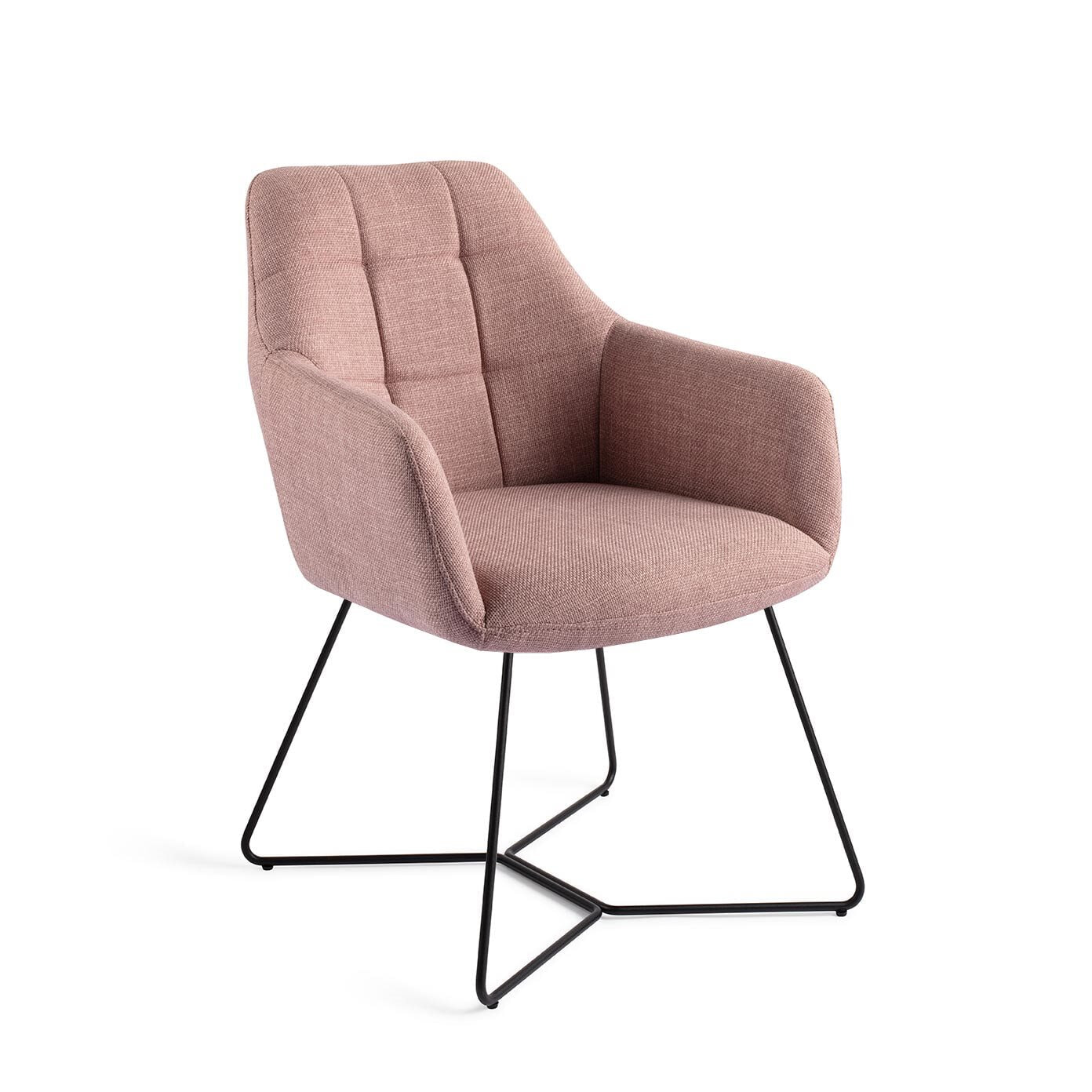 Jesper Home Eetkamerstoel Noto Beehive Black - Vintage Rose