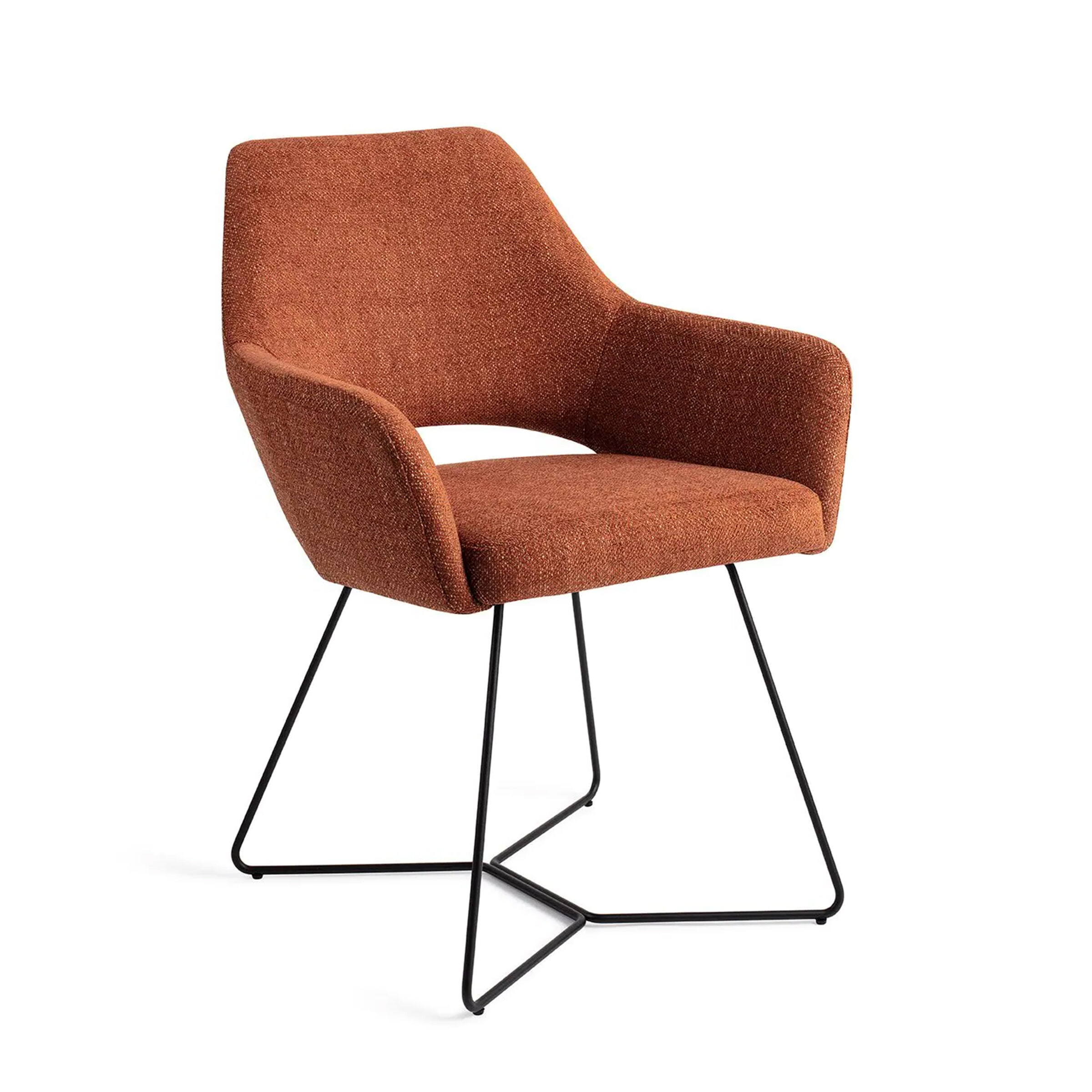 Jesper Home Eetkamerstoel Yanai Beehive Black - Tuscan Terra
