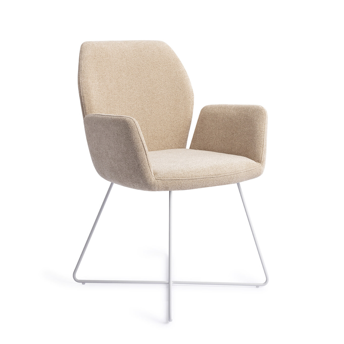 Jesper Home Eetkamerstoel Misaki Cross White - Funky Fudge