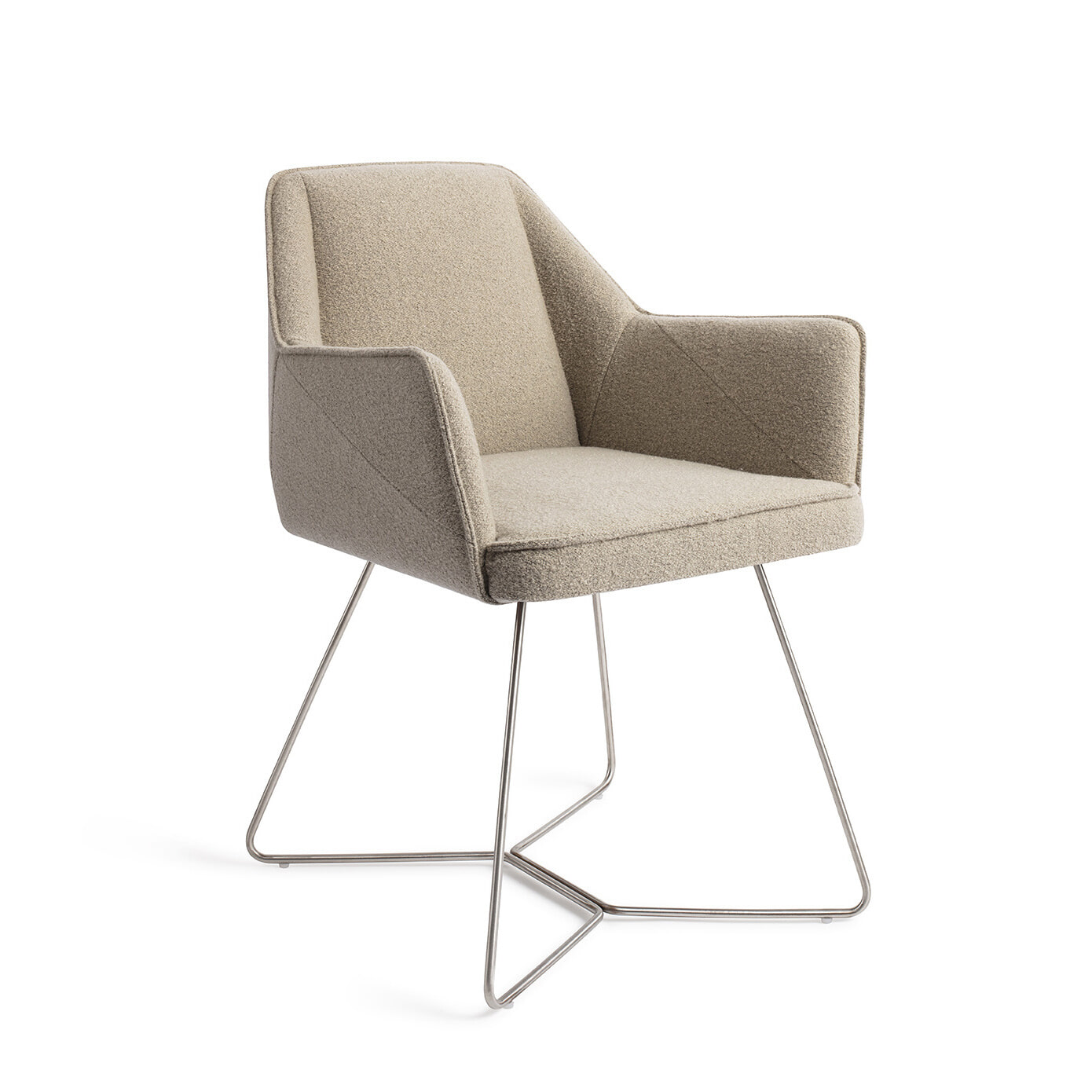 Jesper Home Eetkamerstoel 'Tome' Beehive Steel - Great Greige
