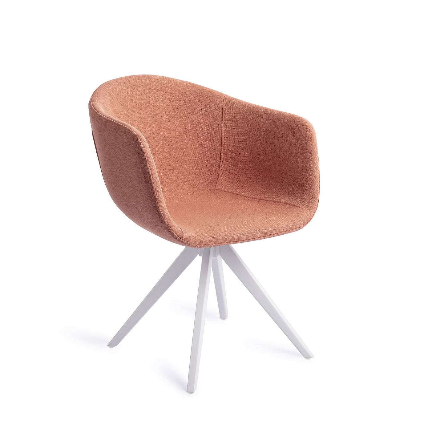 Jesper Home Eetkamerstoel Yuni Turn White, Draaibaar - Coral Crush