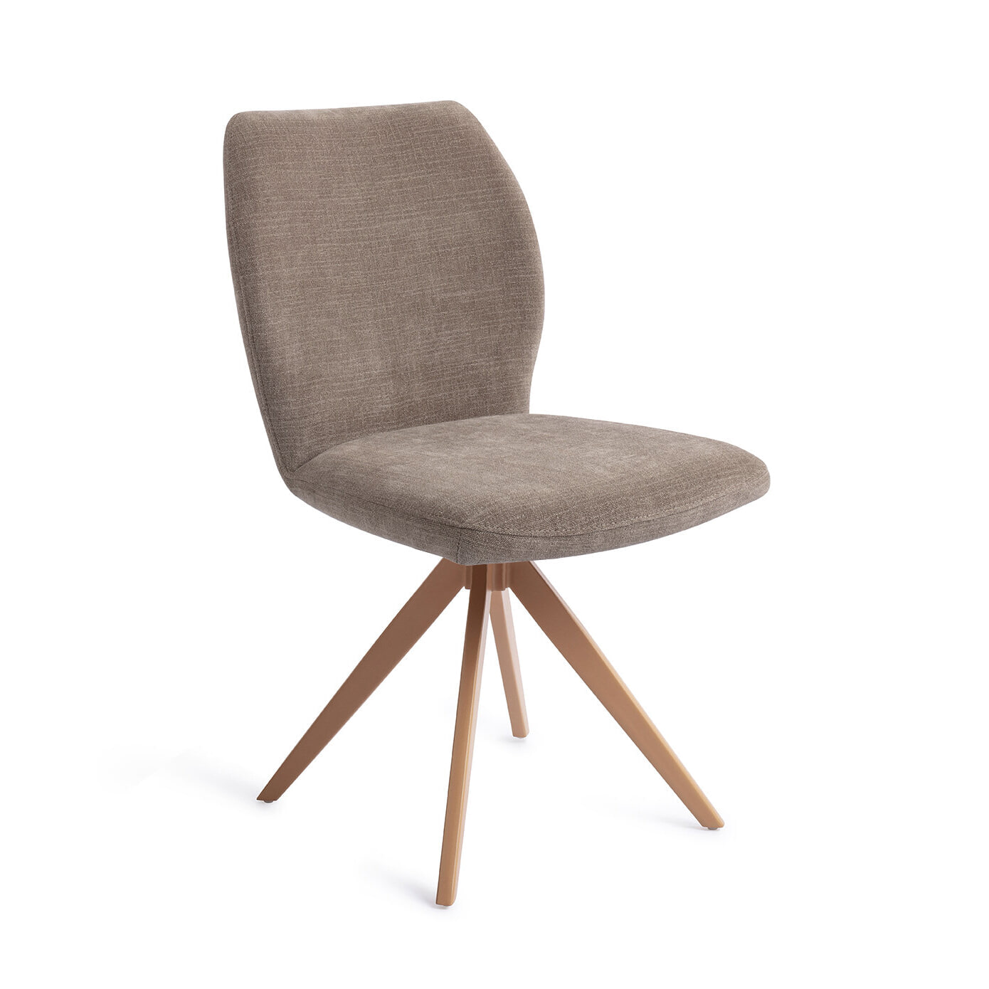Jesper Home Draaibare Eetkamerstoel Ikata Turn Peach - Mocha Mist