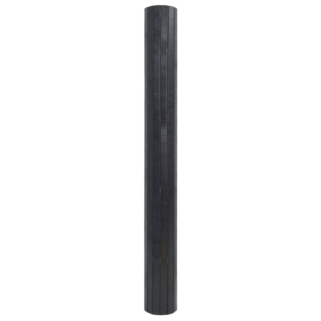vidaXL Vloerkleed rechthoekig 60x200 cm bamboe grijs