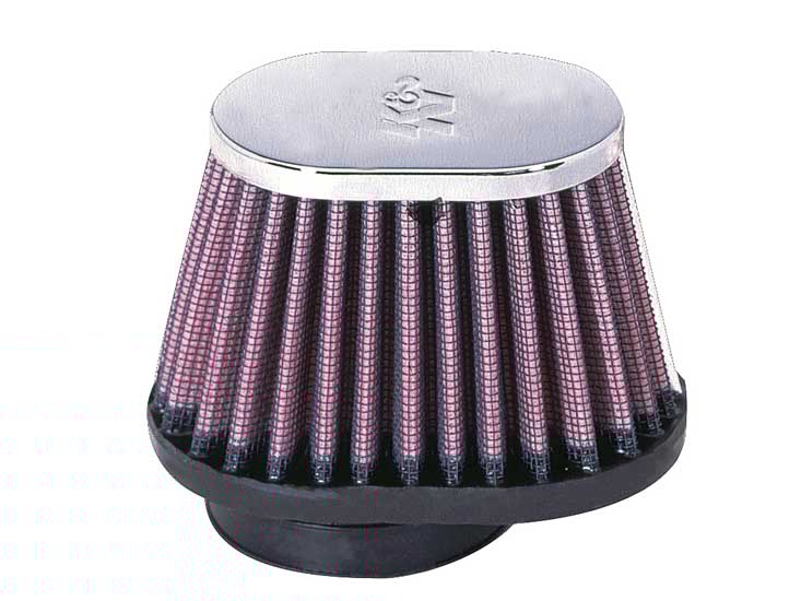 K&N Luchtfilter universeel verchroomd, Universele luchtfilters voor de moto, RC-1820