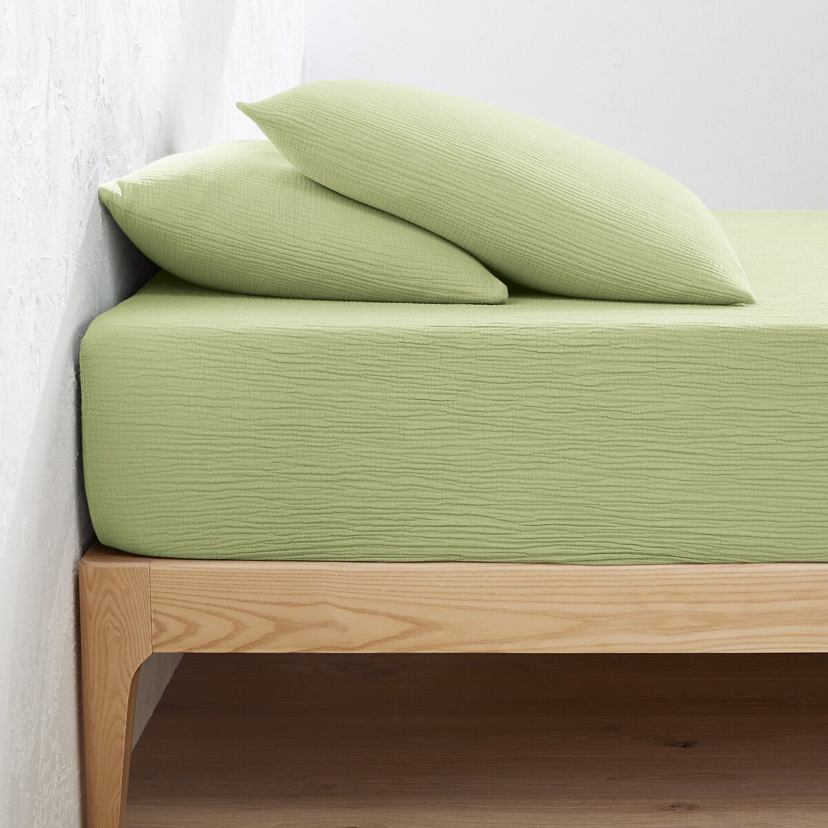 LA REDOUTE INTERIEURS Effen hoeslaken in tetra, omslag 30cm, Kumla