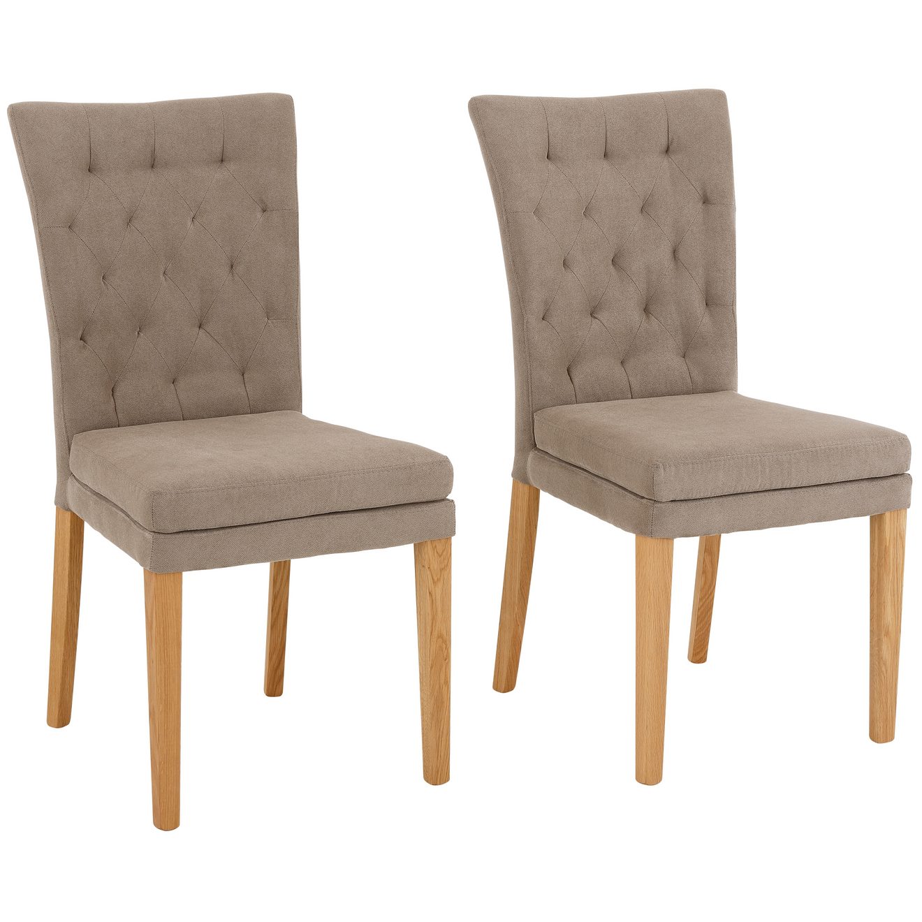 Home affaire Eetkamerstoel Colorado BESTSELLER Polsterstoel Poten in eiken of noten. In set van 2, 4 of 6