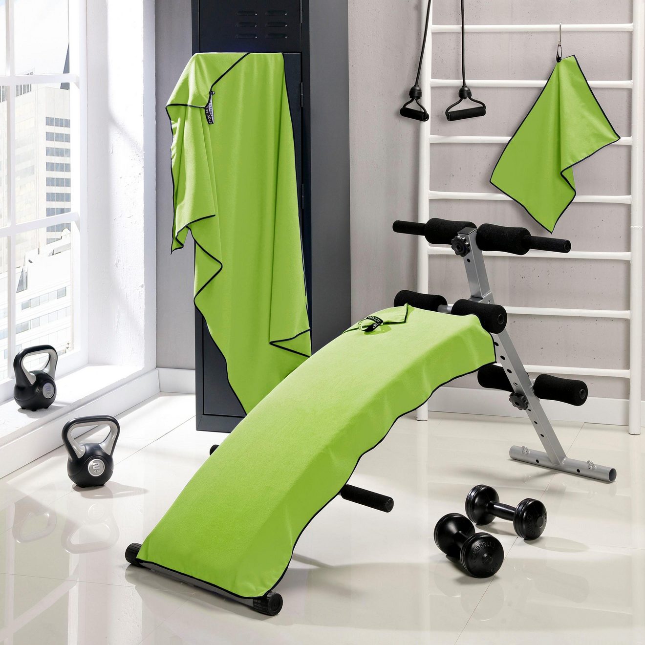 Gözze Handdoekenset Sports by  Sporthanddoek, 3-delige set, sneldrogend, ideaal voor sport & reizen (set, 3 stuks)